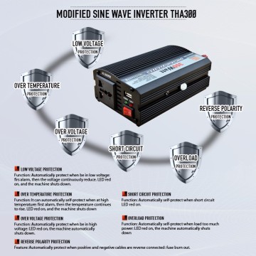 Solar Power Inverter 300W 12v converter