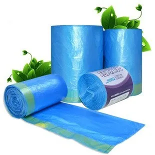 virgin hdpe drawstring roll trash bags