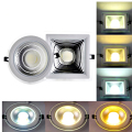 Luz de panel de vidrio LED de 3 colores