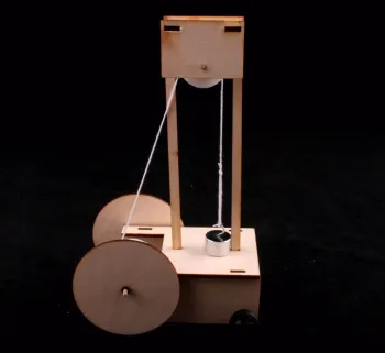 DIY Wooden Blocks Toy Car Assembly Kit - Physical Gravity Educational Toy for Kids