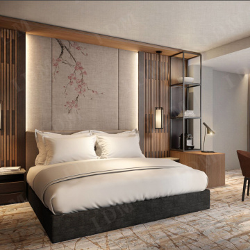 Set de muebles de habitaciones de hotel de diseño moderno de lujo