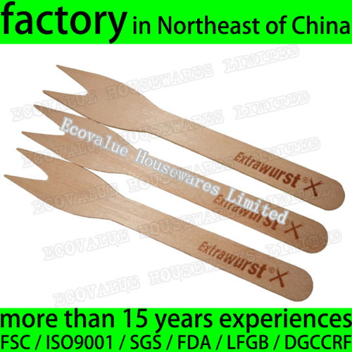 85mm/ 89mm/ 95mm/ 120mm/ 140mm Disposable Wooden Chip Forks