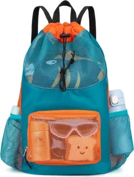 Lightweight Mesh Beach Backpack for Outdoor Activities