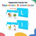 ABC Letter Aprendizaje Flashcards Alphabet Flash tarjetas de letras