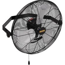 HICFM Built with 1/6HP Premium TEAO Enclosed Motor and Shielded Ball Bearings, Heavy Duty Industrial Wall Fan