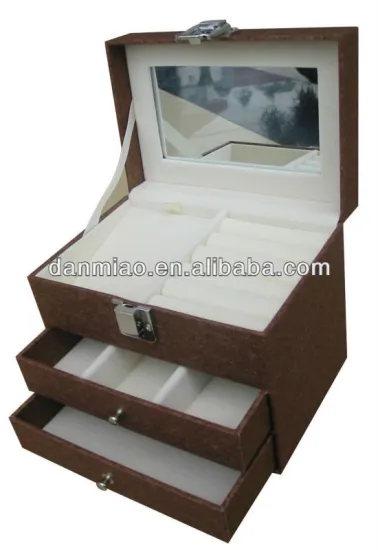 Elegant custom sliding drawer jewelry box