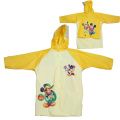 เสื้อกันฝน Pvc สำหรับเด็กสีเหลือง