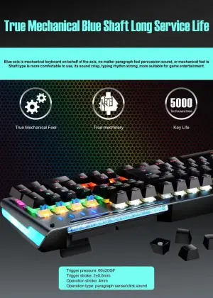 Wholesale 104 Keys RGB Wired Mechanical Gaming Keyboard