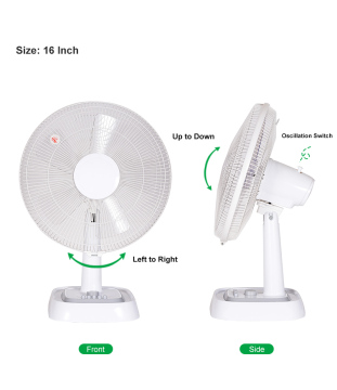 Traditional Style CE ROHS Approved 16 Inch Desk Table Fan