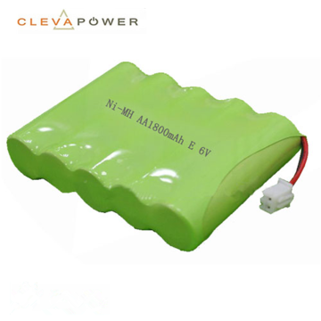 Ni-MH rechargeable battery pack 6V AA 1800mah