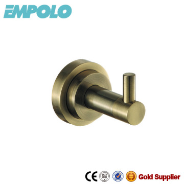 Antique Bronze Plated Stainless Steel Single Bathroom Coat And Towel Hooks 726 04