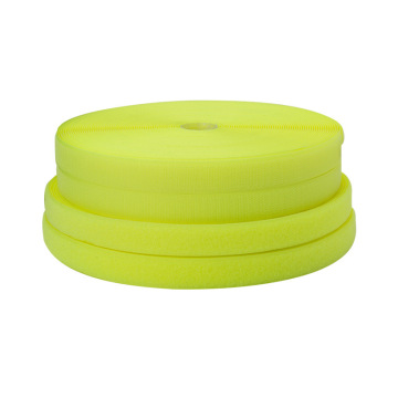 Fluorescent Yellow Hook and Loop Sewing Accessories with Strong Adhesive Tape