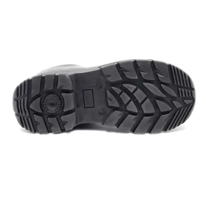 New Men's Acid Resistant Safety Boots Steel Toe Cap Split Leather Work Boots