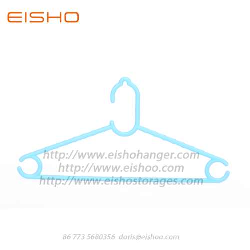 EISHO Mini cintres en plastique colorés pour enfants, bleu