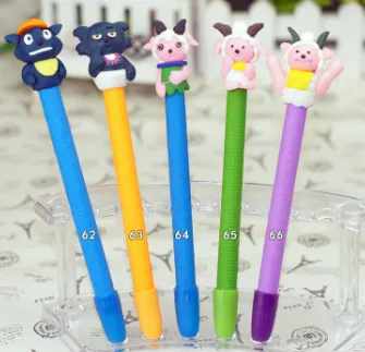 Custom Promotional Doctor & Nurse Cartoon Clay Pens - Unique Stationery