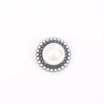 Brass Shank Buttons: Luxury Flowers Design for Clothing, Jackets, Jeans, Bags, and Leather Accessories