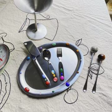 Elegant Metal Dining Set in Modern Minimalist Style