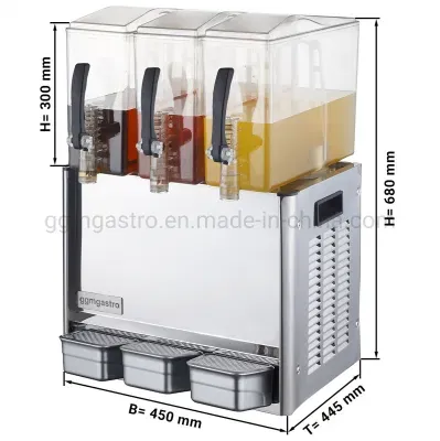 3 Tanks Commercial Cold Beverage Dispenser Cold Drink Dispenser