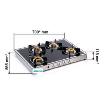 4 Burner Gas Cooktop Forged Burners