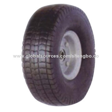 10"*3.50-4 PU Foam (Epispastic) Wheel, Suitable for Low-speed Applications