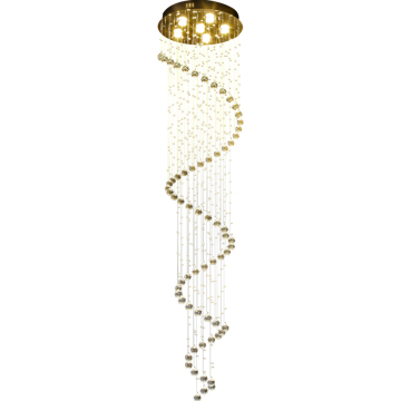 Luxury Modern LED Chandelier: Stainless Steel Crystals Indoor Ceiling Lighting