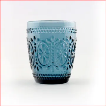 Blue color Sunflower Tumbler Glass Cup