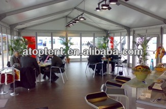 Modern tent design Permanent canopy for trade show