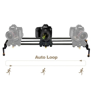 80cm/120cm Carbon Fiber Video Camera Dolly Track for Time Lapse with Motorized Slider Auto-Loop