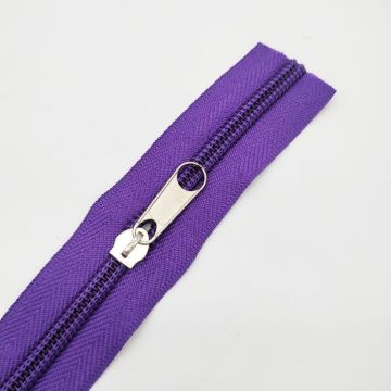 Well-made multicolored nylon long zippers for garment
