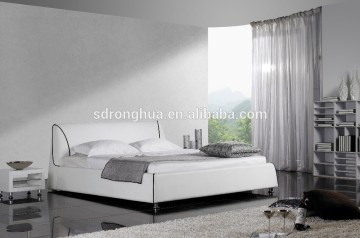 K1329 Italy furniture modern leather bed