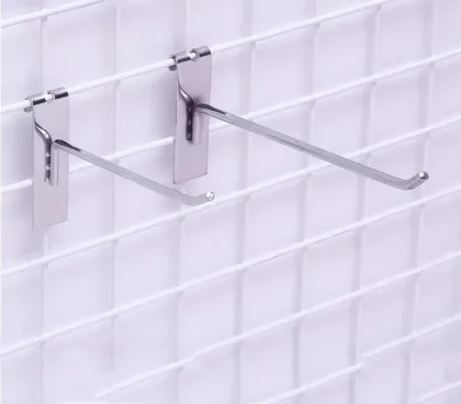 Metal Supermarket Wall Hanging Display Garment Hooks