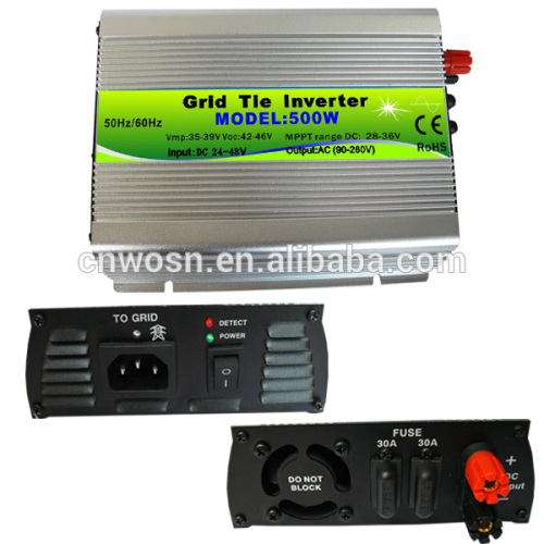 Mppt 500w 24v 48v Solar Panel Grid Tie Inverter, High Quality Mppt 500w