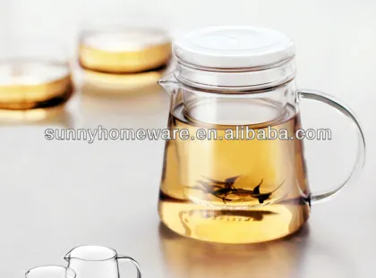 pyrex glass teapot with infuser/coffee tea set/blooming tea pot