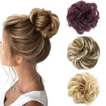 Popular Messy Bun Hair Pieces: Discover the Latest Silk Scrunchies, Elastic Thick Curly Ponytails, and Messy Hair Extensions for Diverse hairstyles