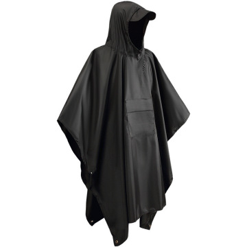 Factory Supply Polyester PU Raincoat Cloak Three-in-One Adult Hiking Outdoor Riding Cape