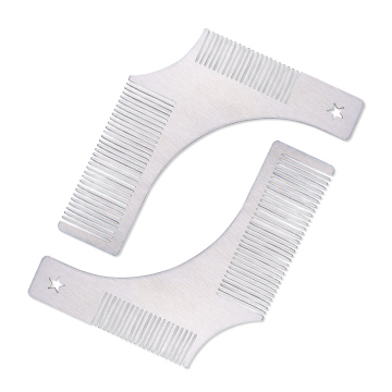 Stainless Steel Moustache Trimming Comb for Fashionable Beards