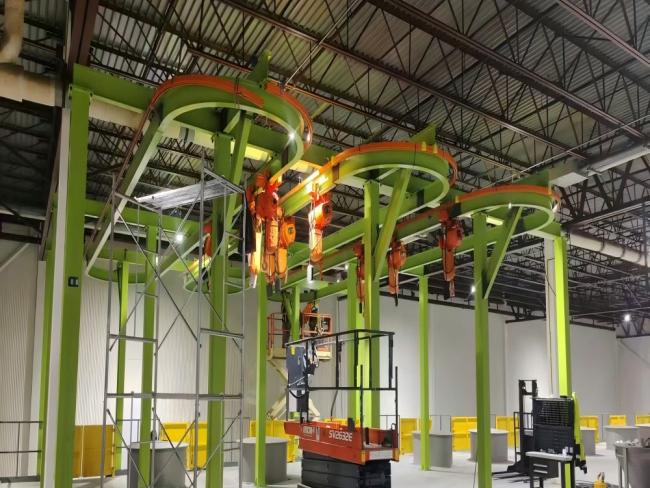 High-Capacity Closed-loop Monorail Crane