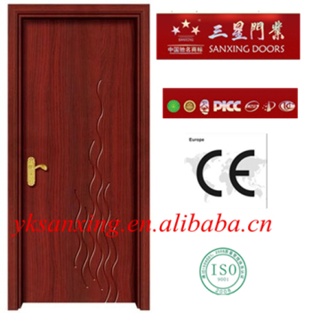 New solid room door wooden door