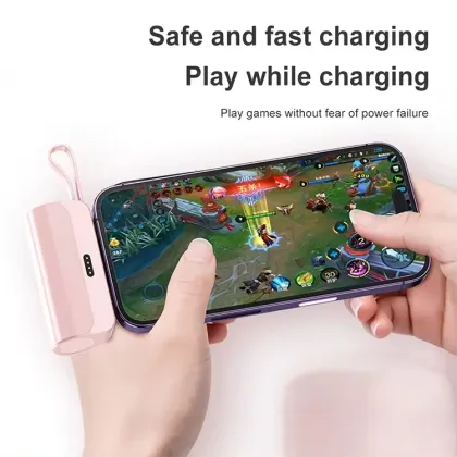 2-in-1 Fast Charging Power Bank for iPhone, Samsung, and Huawei - Type-C & Plug & Play