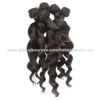 18-inch Natural Color Brazilian Human Hair Weaves
