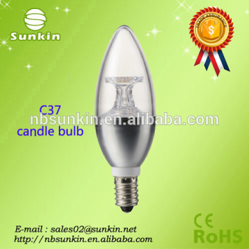 Aseguramiento comercial Nuevo llegada 230V 3W 4W 5W 6W C37 G45 E14 Bulbo LED con CE ROHS