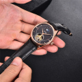 Anpassa logotypen Rose Gold Mechanical Automatic Watch