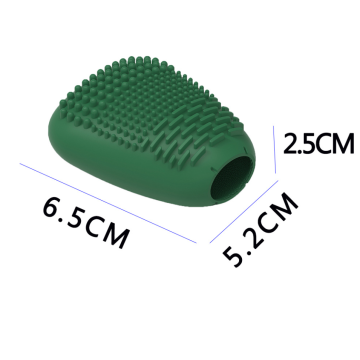 Suporte personalizado de limpeza de escova de maquiagem de silicone 2 em 1