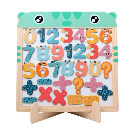 Wooden Jigsaw Puzzles and Drawing Writing Board for Toddlers