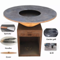 Corten Steel Bbq 5-10 people Outdoor Portable Bbq Grills Manufactory