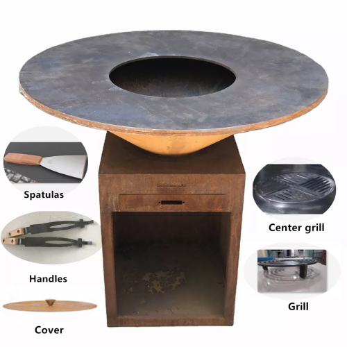 Grill Corten 5-10 people Outdoor Portable Bbq Grills Factory