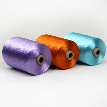  Bright Color 300D/60F 100% Viscose Rayon Filament Tube Yarn 