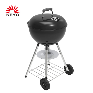 kEYO Wholesales Outdoor Garden Barbeque 18 Inch BBQ Style Kettle Charcoal Grills with Wheels