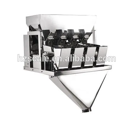 Automatic 4 Head Linear Weigher Machine with Filling Salt Packing Machine
