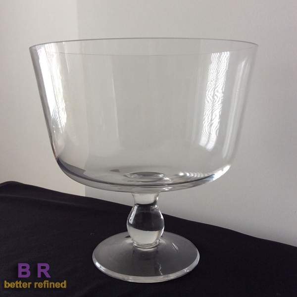 Footed Selene Glass Trifle Bowl